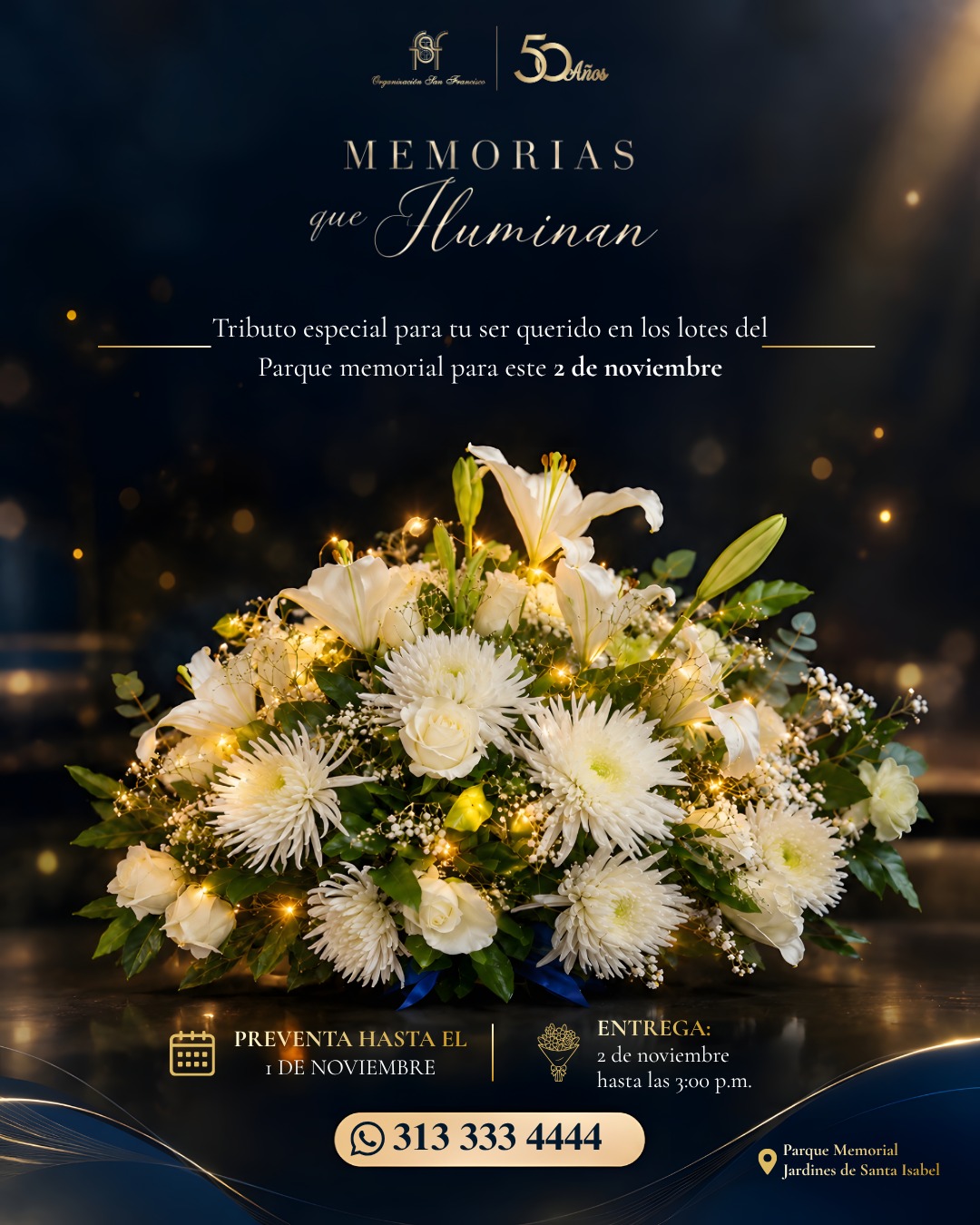 Huella Eterna, homenaje floral de Memorias que Iluminan
